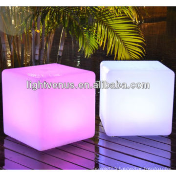 Lampe de table télécommande 40cm led cube